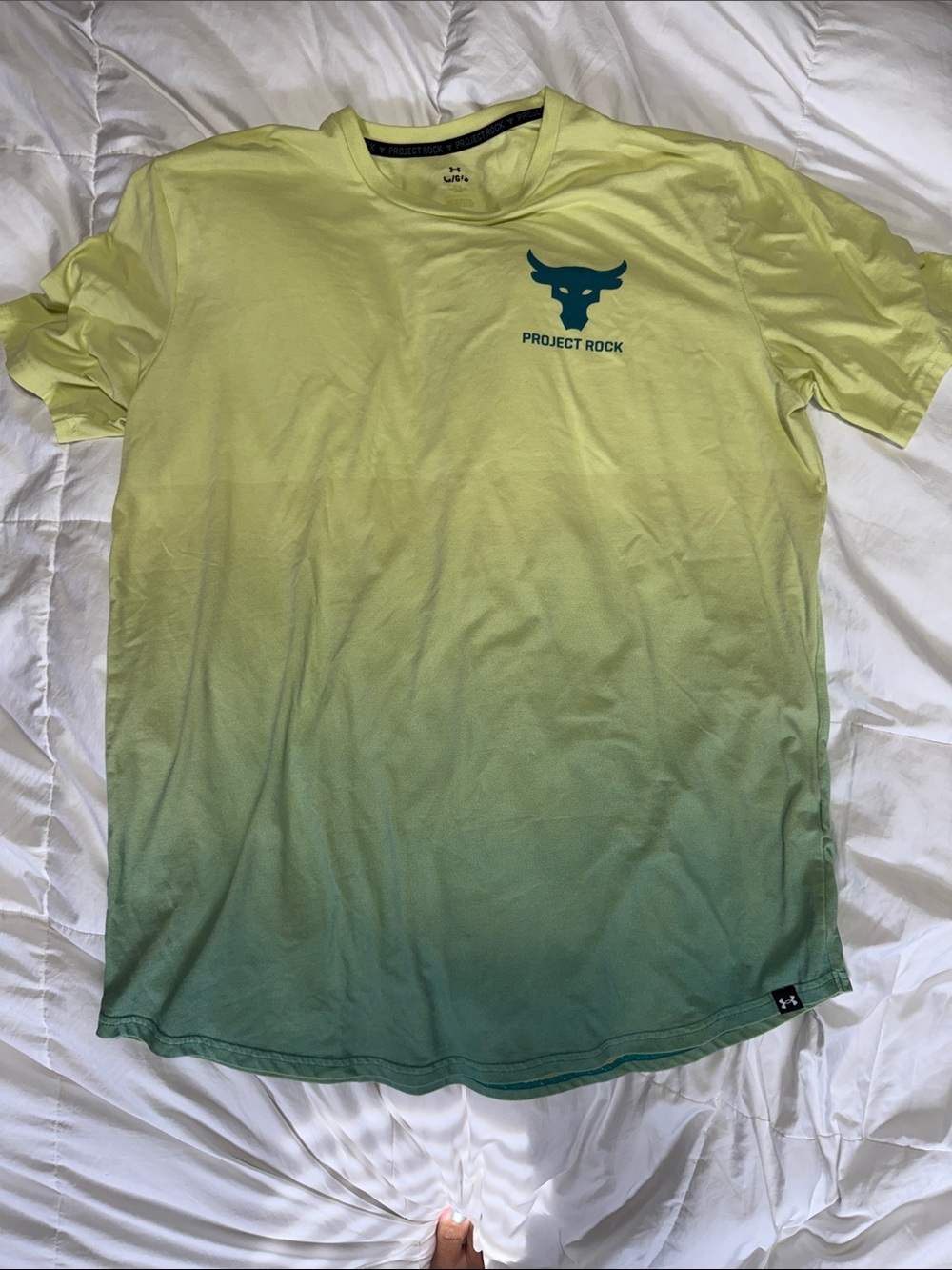 Men’s Under Armour Ombre Lime-to-Teal Performance Tee